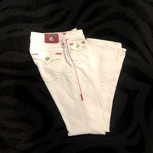 True Religion white jeans